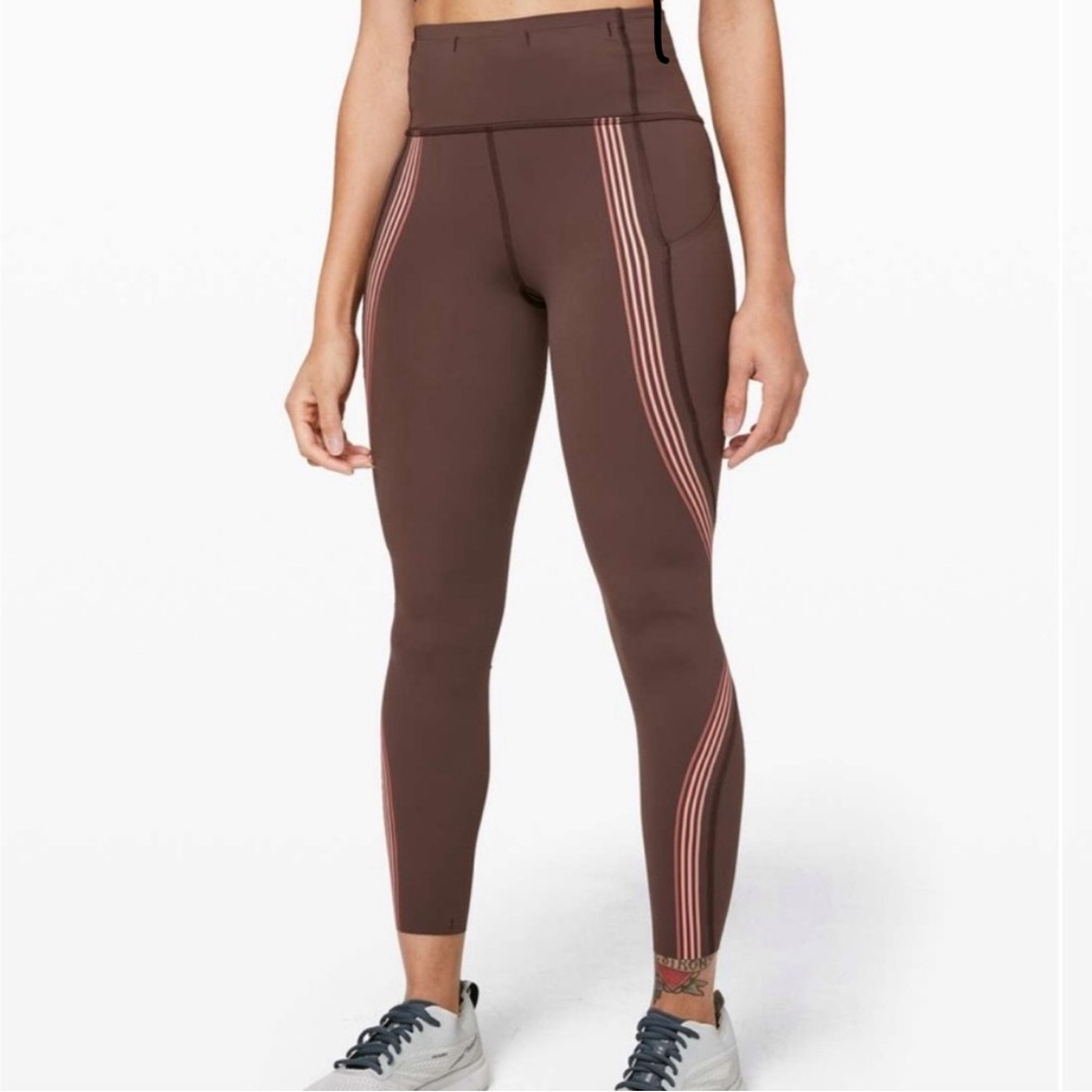Lululemon Speed Light Tight Cherry Cola/Coral Kiss 🤎 - Picture 2 of 7